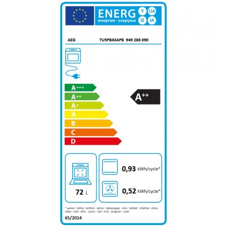 AEG TU5PB43APB + ORS64A00XB Σετ Εντοιχιζόεμνος Φούρνος με Κεραμική Εστία 60cm AEG TU5PB43APB + ORS64A00XB Σετ Εντοιχιζόεμνος Φούρνος με Κεραμική Εστία 60cm